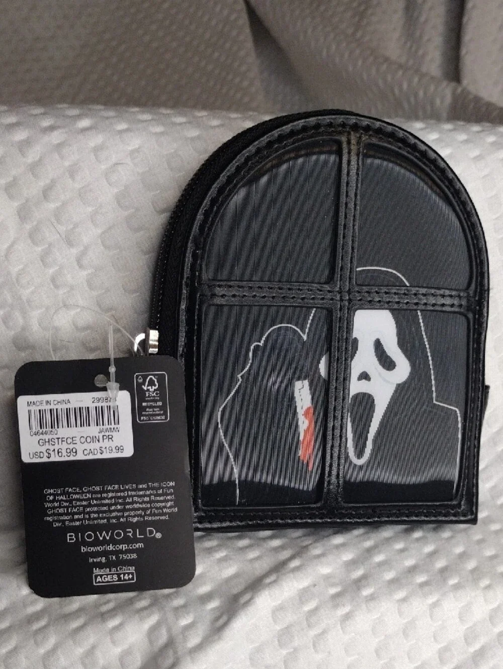 Ghost Face Window Coin Purse -